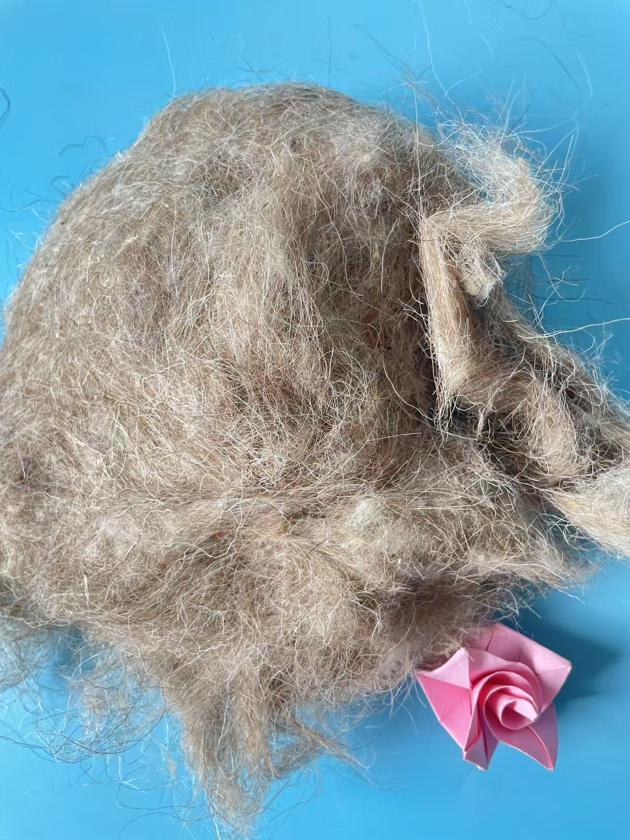 Natural Tan Carded Sheep Wool – Material for Wool Felt Applications - Image 2