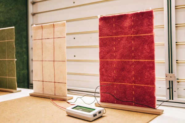 Scientific testing of felt samples in laboratory (ID#2)